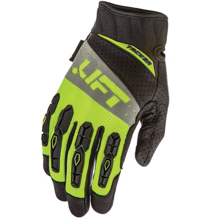 Lift Safety TACKER Glove HiViz Genuine Leather AntiVibe GTA-17HVKL